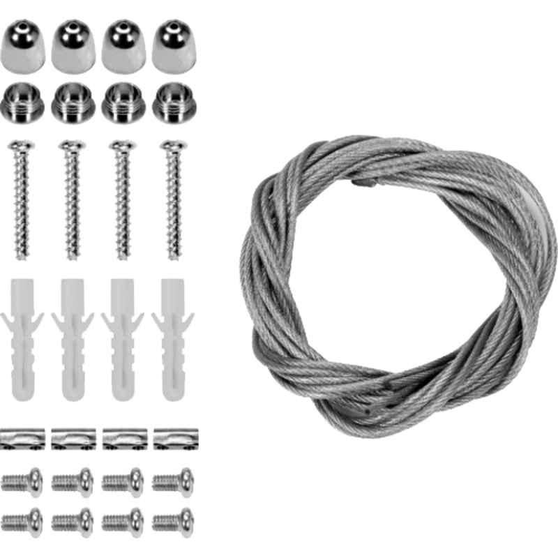 Yato 4 Pcs Wire Rope Kit for Hanging Luminaires, YT-81952