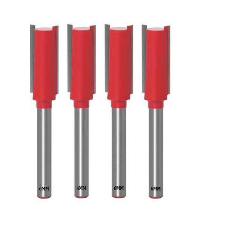 Lieutenant 13mm Cutting Dia. Straight Router Bit, Shank Diameter: 6mm (Pack of 4)