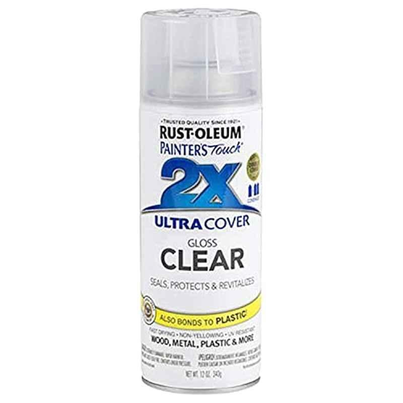 Rust-Oleum Painters Touch 340g Clear 249117 Glossy 2X Ultra Cover Spray Paint