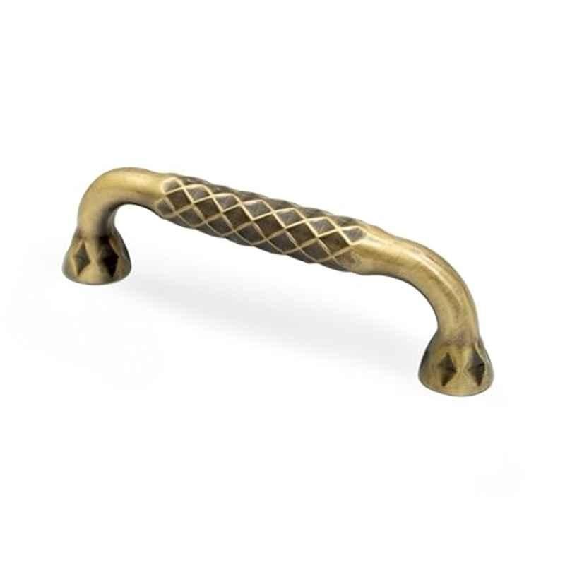 Plantex 96mm Zinc Antique Brass Finish Pull Cabinet Handle for Home & Office, APS-DTC-3710-BA-96MM