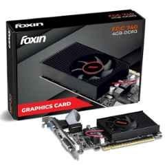 Foxin FGC 740 4GB DDR3 128 bit Black Graphics Card with Heatsink Cooling Fan, VGA, HDMI & DVI Port
