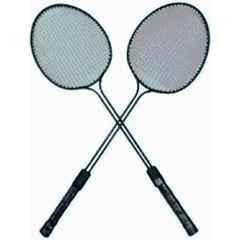 STYRKR 2 Pcs Black Double Shaft Racket/Badminton set Badminton Kit
