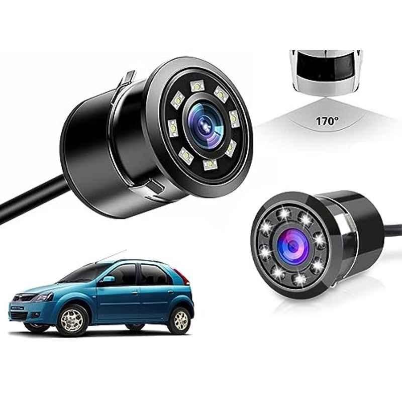 Auto Pearl 8 LED Black Waterproof & Shockproof HD Night Vision Car Reverse Parking Camera for Mahindra Verito