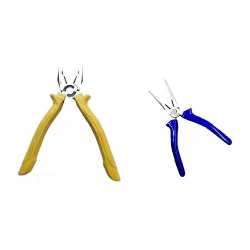 Sky Blue 2 Pcs 7.8 inch Lineman Plier Combo, SBE_PLIER_COMBO_MOD_01744