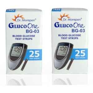 Dr Morepen Dr. Morepen BG03 25 Pcs Glucometer Strips (Pack Of 2) Box