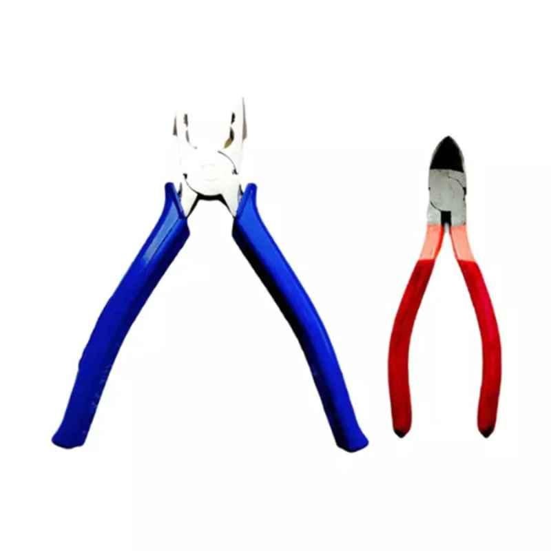 Sky Blue 2 Pcs 7.8 inch Lineman Plier Combo, SBE_PLIER_COMBOS_COMBO_279