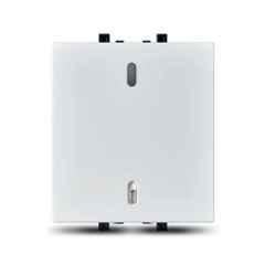 Schneider Electric Zencelo 16-20A 2 Module White Full Flat Switch, IN8422/16 (Pack of 10)