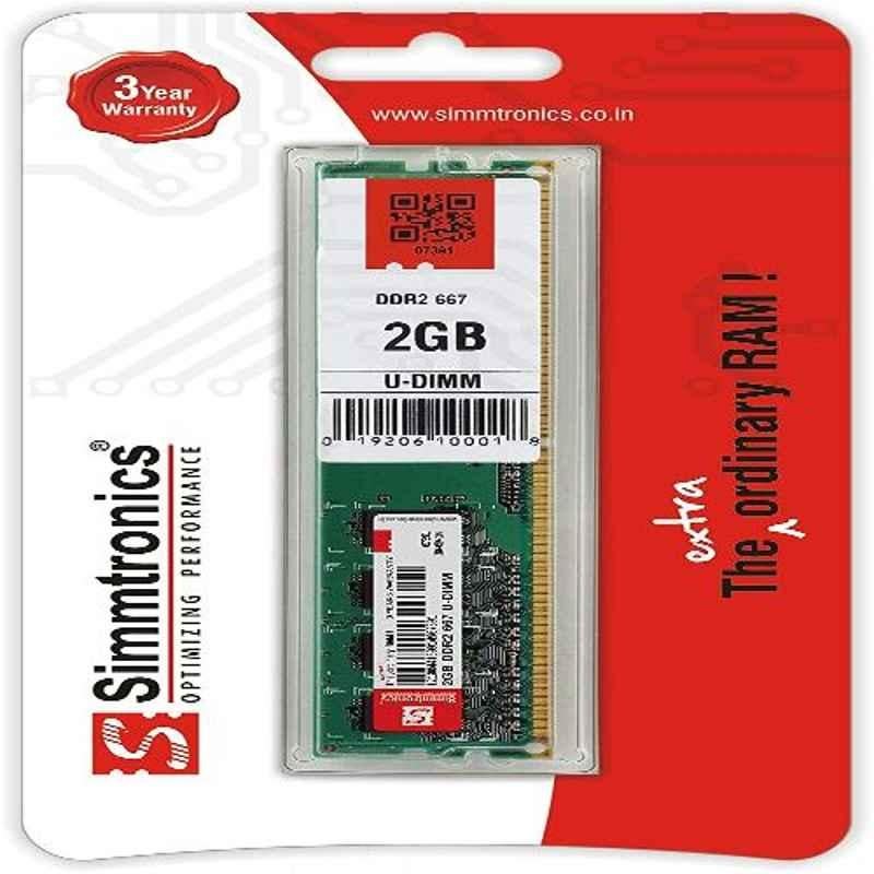 Simmtronics PC 5300 2GB DDR2 667MHz Desktop RAM