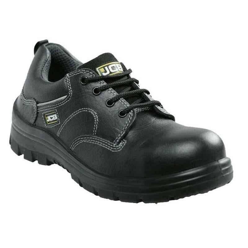 JCB Drone Steel Toe Black Safety Shoe, Size: 8