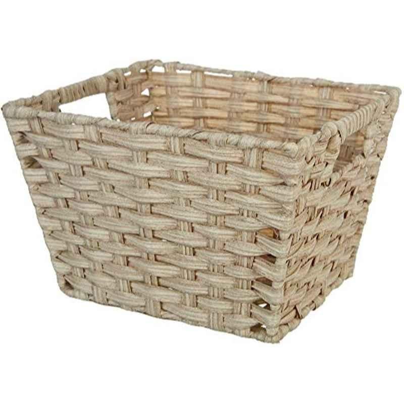 Whitmor 708437 Split Rattique Shelf Tote Basket, Size: Small