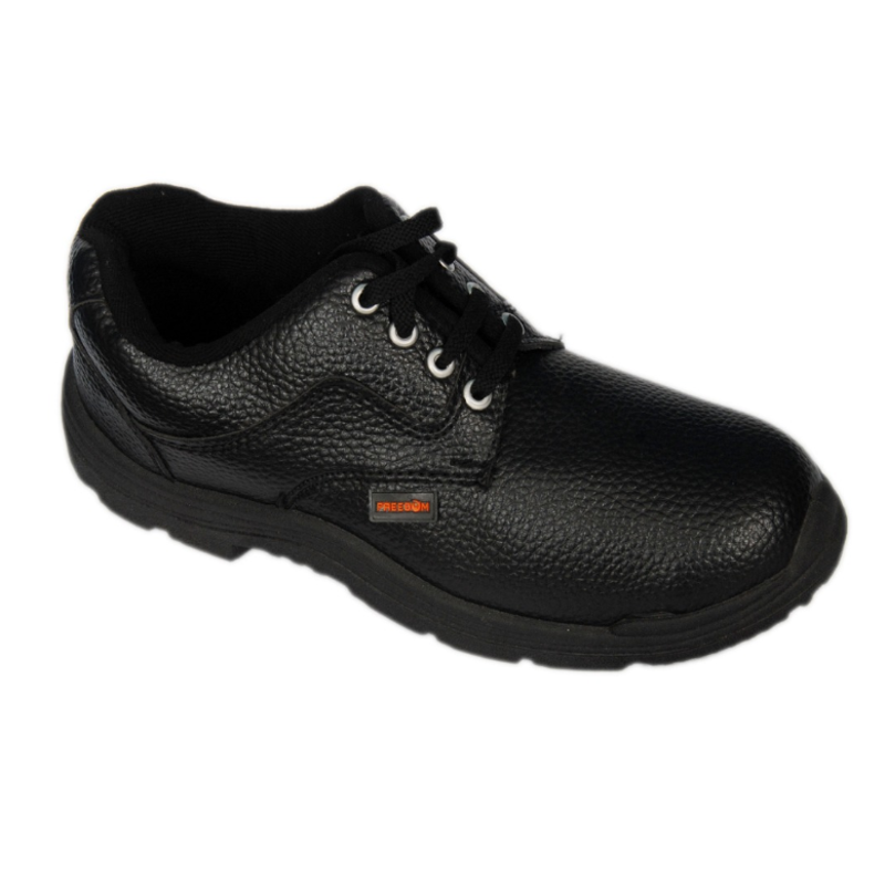 Liberty Freedom Steel Toe Black Work Safety Shoes, Size: 9
