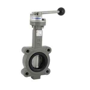 Kistenmacher DN100 Ductile Iron Lever Operated Lug Type Butterfly Valve, EGKVE201DN100