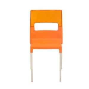 Supreme Diva Orange Chair without Arm (Pack of 2)