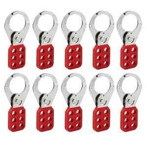 Loto 6 Hole Mild Steel Red Lockout Hasp, ILP-VCHP10 (Pack of 10)
