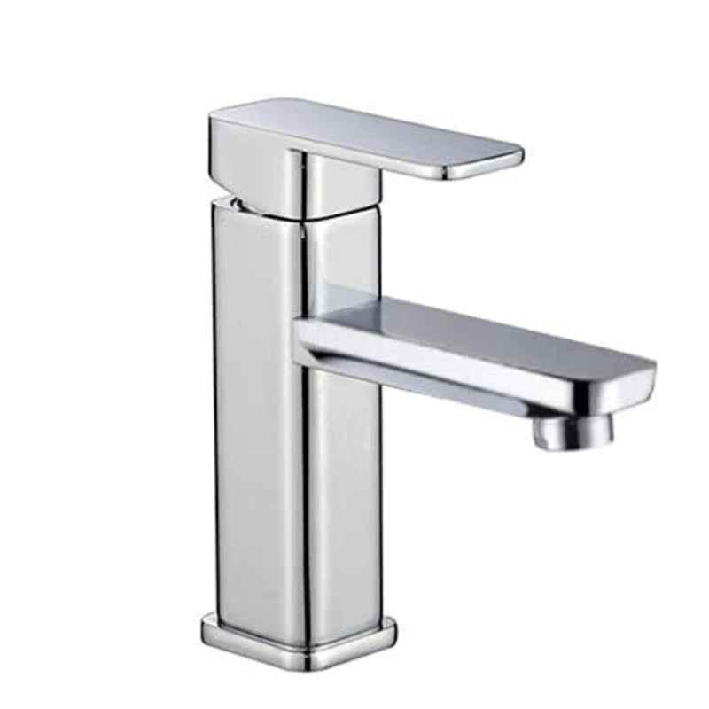 ZAP 6 inch Stainless Steel Bathroom Washbasin Tap Tall Pillar Cock