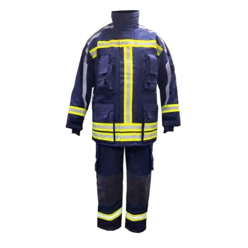 Promax FX 2XL Navy Blue Nomex IIIA Three Layer Fire Fighter Suit, PMS/FX/NB