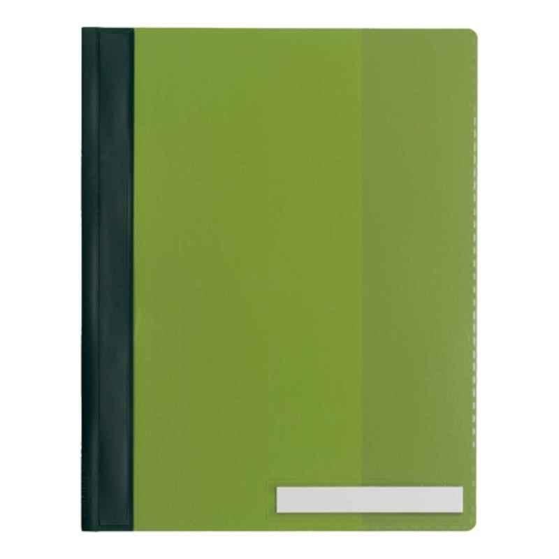 Durable 2510-05 A4 Green extra wide Clear View Folder with pocket