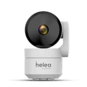 Pebble Helea HL-SC001 3MP White PT Full HD Smart Wi-Fi Camera with 2Way Talk, Cloud Monitor, Motion Detect, Night Vision & SD Card Upto 128 GB