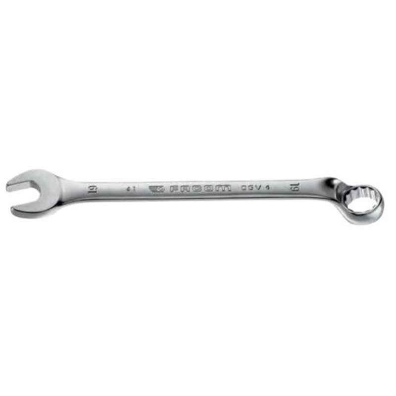 Facom 19mm Satin Chrome Finish Metric Offset Combination Wrench, 41.19
