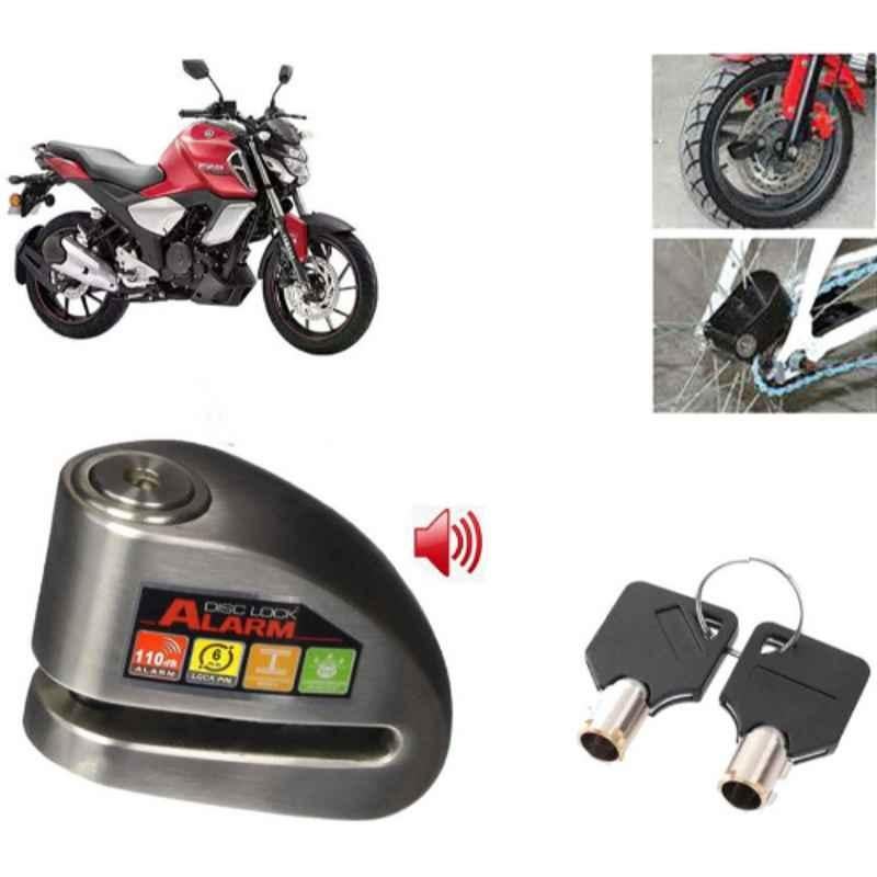 Auto Pearl Steel Black Alarm Disc Brake Lock, Lock_778