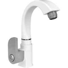 Sparsh Pearl Curve Prime CRP-1276 Plastic Grey & White Swan Neck Tap for Bathroom & Kitchen