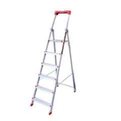EMAC Prime 6 Step Aluminium Ladder wIth Tools Tray & 3.2 inch Wide Anti Skid Step, EMAC-PRIME-6
