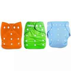 Fastgear Cotton Washable Button Strap Diaper, FG384, Size: Free Size