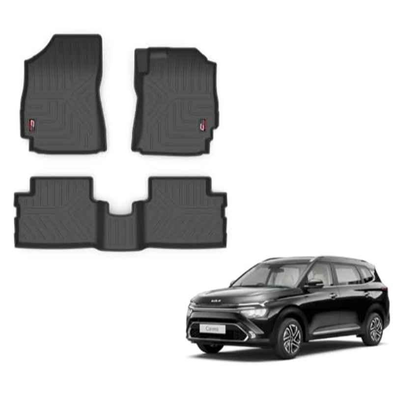 Kozdiko Thermoplastic Polyolefins 3D Life Long Car Floor Mat Set for Kia Carens