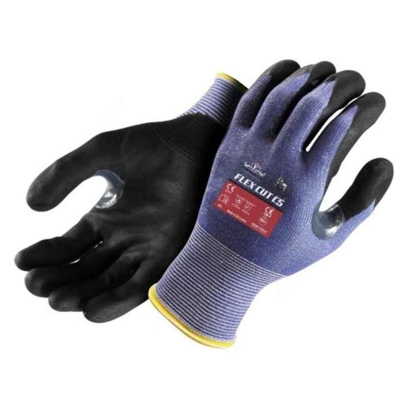 Empiral Gorilla Flex Cut C5 E142573621 Purple & Black Cut-Resistant Gloves, Size: L