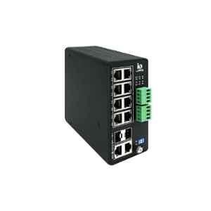 HFCL 8 Port PoE+ L2 Industrial Managed Switch, HSP-IO-8GE2S-I2PDH+