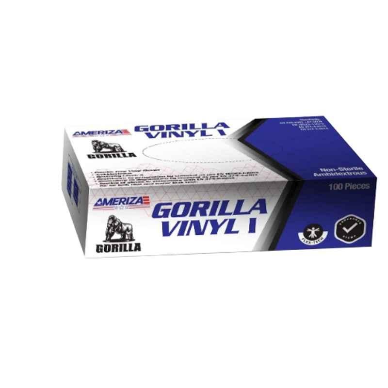 Gorilla XL Vinyl Disposable Gloves (Pack of 10 Packets)