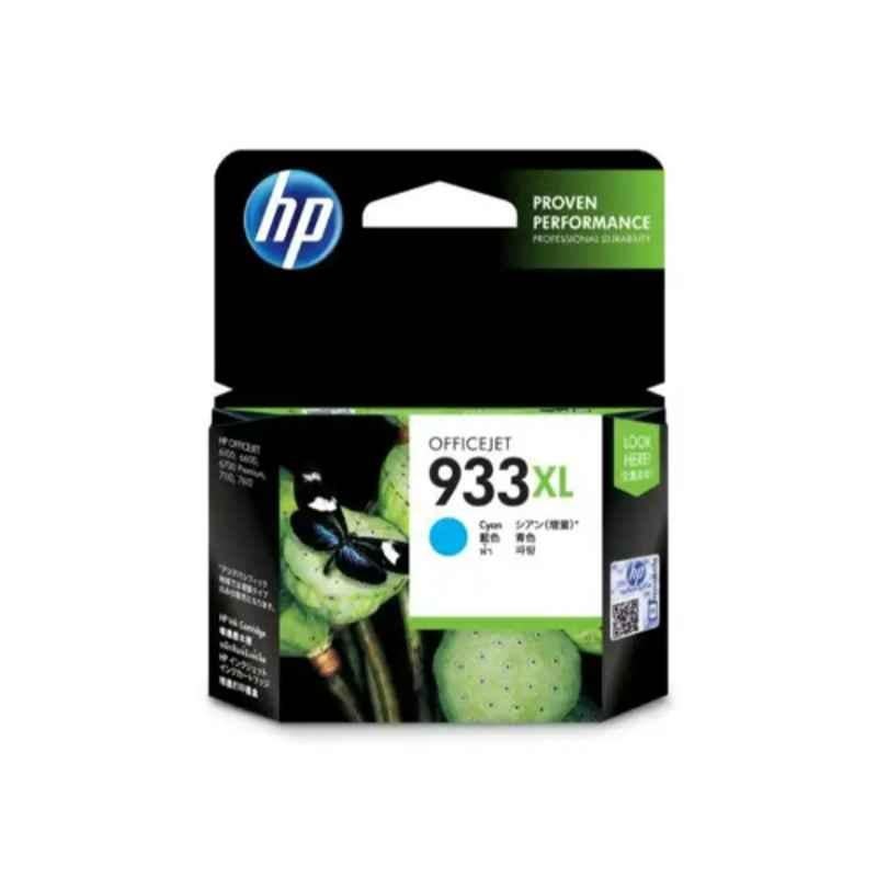HP 933XL High Yield Cyan Ink Cartridge, CN054AA