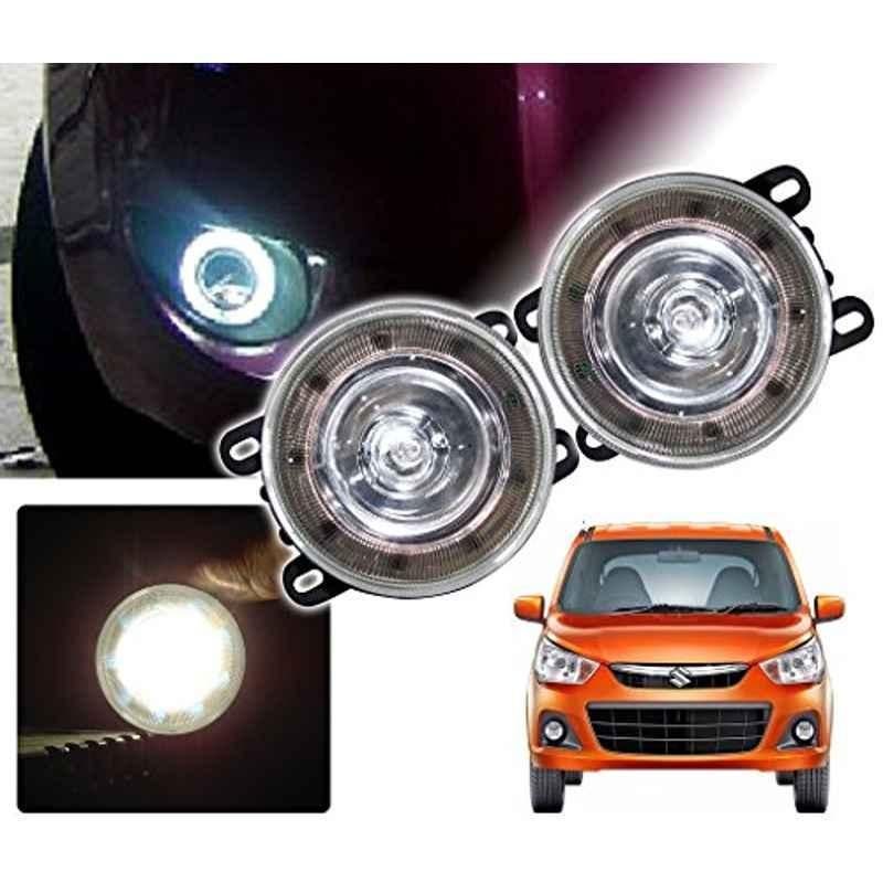 Kozdiko 2 Pcs 9 LED DRL Car High Power Fog Light for Maruti Suzuki Alto K10