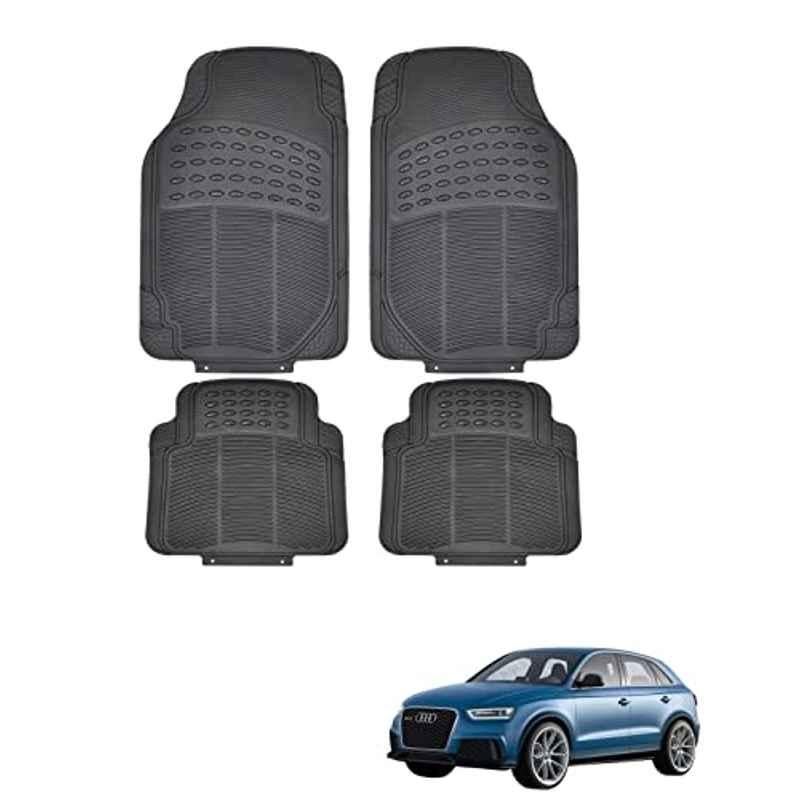 Kozdiko 4 Pcs Rubber Black Car Simple Floor Mat Set for Audi Q3