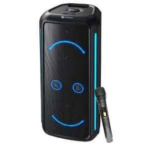 Portronics Iron Beats 5 Prime 250W Black Party Speaker with Wireless Karaoke Mic & Dual 8 inch Subwoofer, POR 2348