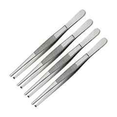 Tosh 6 inch Stainless Steel Tooth Dissecting Tissue Forcep, SDL982045954 (Pack of 4)
