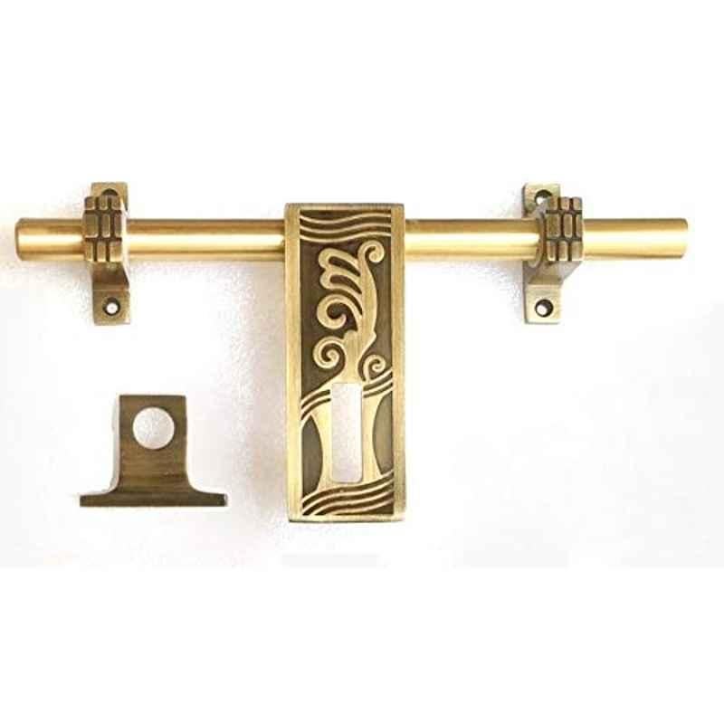 Jovial 10 inch 16mm Zinc Alloy Antique Brass Single Door Aldrop, Aldrop-1135