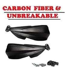 AOW Carbon Fibre Scratchproof Unbreakable Handle bar Handguard for KTM Duke All Models (Black) T-4