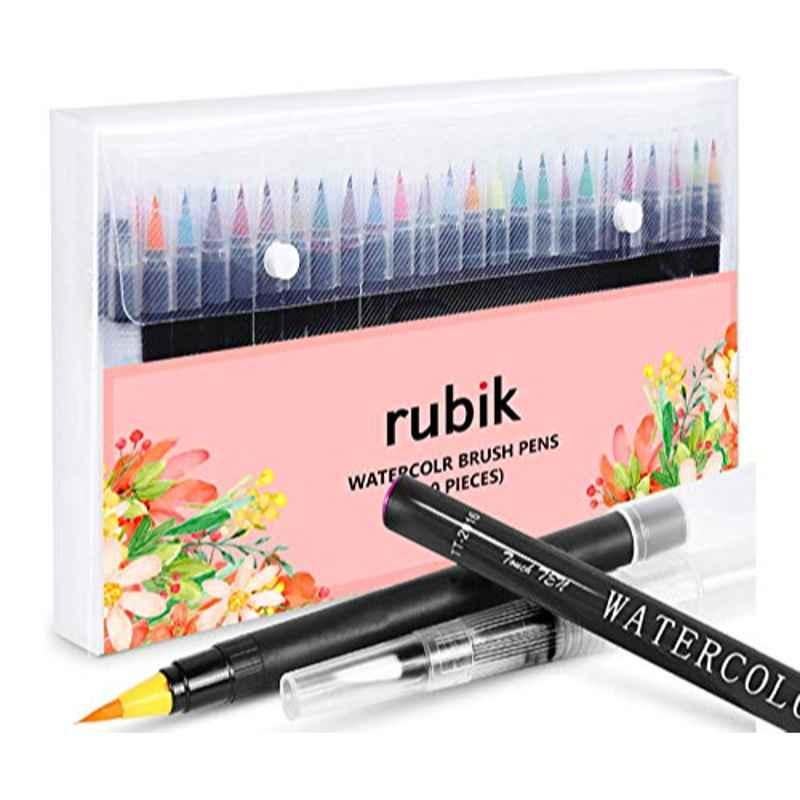 Rubik 20Pcs Multicolour Colour Brush Pen Set, Rubik-20