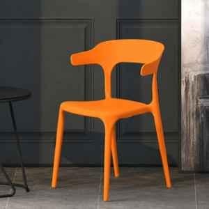 CELLBELL CurveX Plastic Orange Armrest Chair