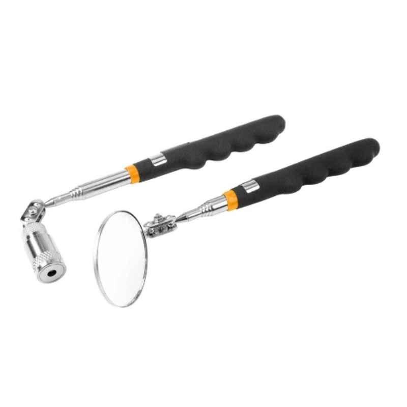 Tolsen 2 Pcs Stainless Steel Telescopic Inspection Tool Set, 66005