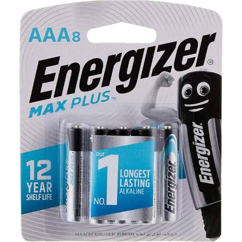 Energizer Max Plus 1.5V AAA Alkaline Battery for Power Demanding Devices, AEP92BP8T (Pack of 8)