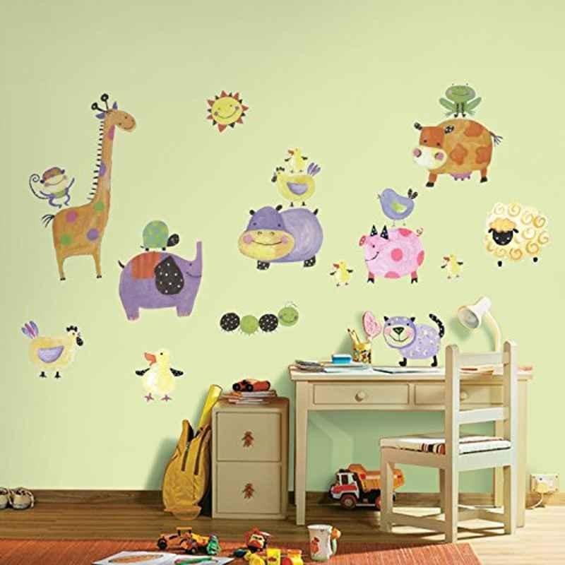 Asian Paints W071D4BBY45 Nilaya Vinyl Polka Dot Piggy Self Adhesive Wall Sticker, HPCA4590