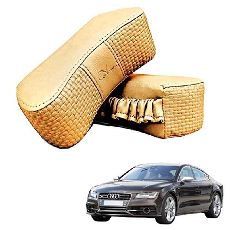 Kozdiko 2 Pcs Beige Luxurious Neck Rest Set for Audi RS7 Spotback