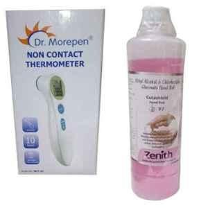 Dr Morepen Dr. Morepen NCT-01 Non-Contact Thermometer with Cutashield 500ml Hand Rub