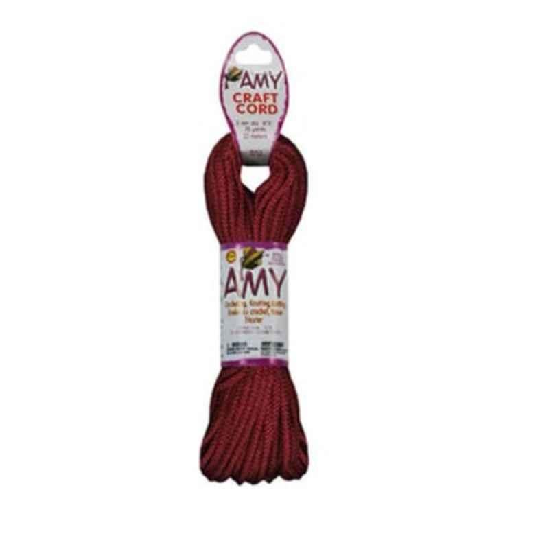 AMY 2mm 25 Yards Cranberry Craft Cord