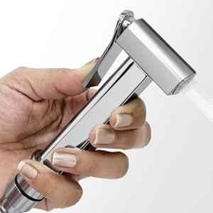 Plantex Pure Brass D-Shape Health Faucet Set/Jet Spray for Toilet/Faucet for Toilet/Health Faucet Gun Only/Hand Shower for Toilet/Health Faucet-Chrome