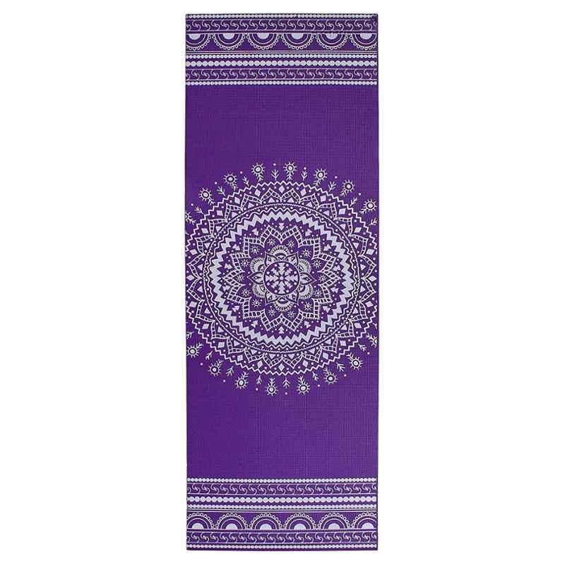 Strauss 1730x610x5mm Purple Designer Yoga Mat with Cover, ST-1416