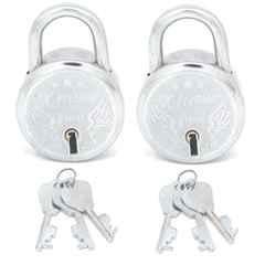 Smart Shophar 50mm Steel Silver x-Premium Padlock, SLK80PD-XPRE-SL50-P2 (Pack of 2)