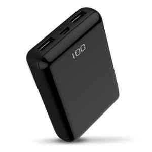 Portronics Mino 10D Black 10000mAh Polymer Power Bank, POR-021